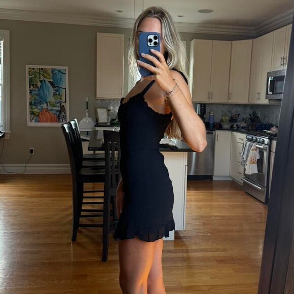 Reformation Women's Black Dress - Picture 3 of 7